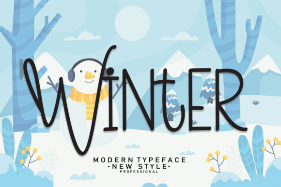 Winter Font Poster 1