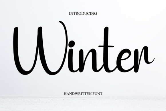 Winter Font Poster 1