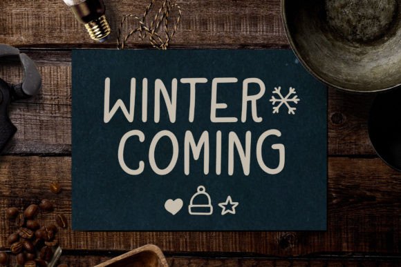 Winter Font Poster 5