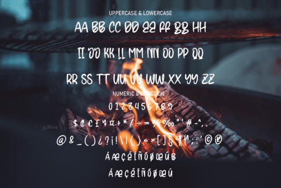 Winter Bonfire Font Poster 7