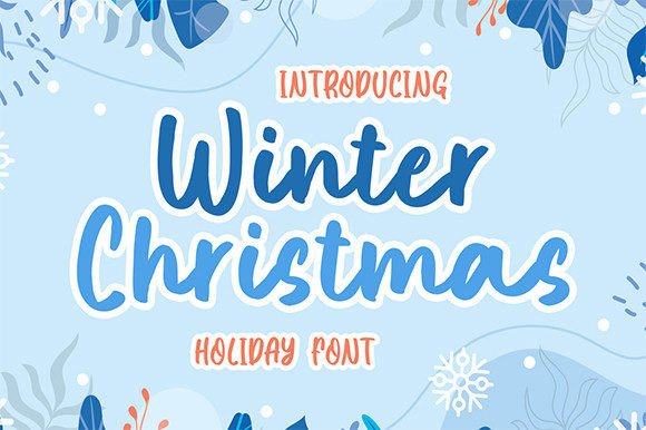 Winter Christmas Font Poster 1