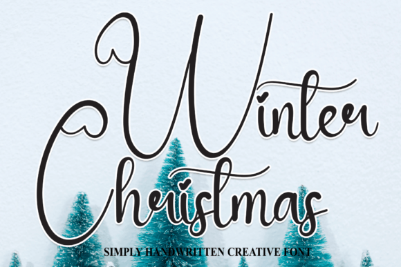 Winter Christmas Font Winter Christmas Font Poster 1
