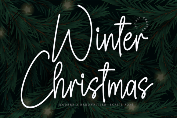 Winter Christmas Font Poster 1