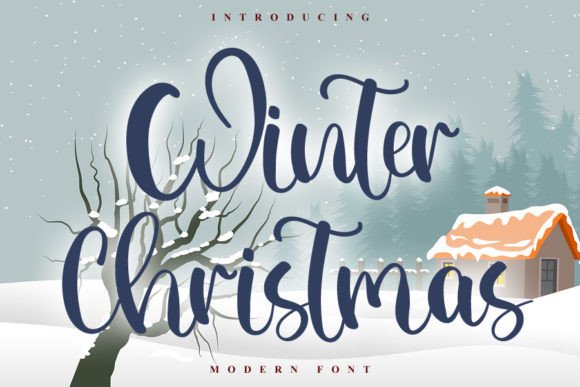 Winter Christmas Font Poster 1