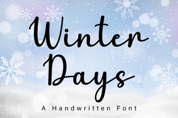 Winter Days Font Poster 1