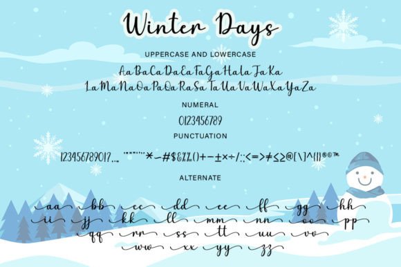 Winter Days Font Poster 6