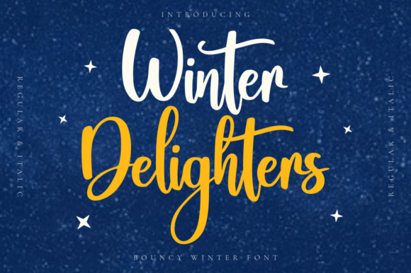 Winter Delighters Font Poster 1