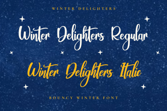Winter Delighters Font Poster 7
