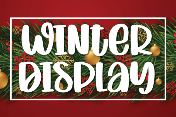 Winter Display Font Poster 1