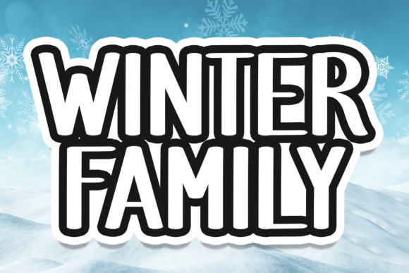 Winter Family Font Poster 1