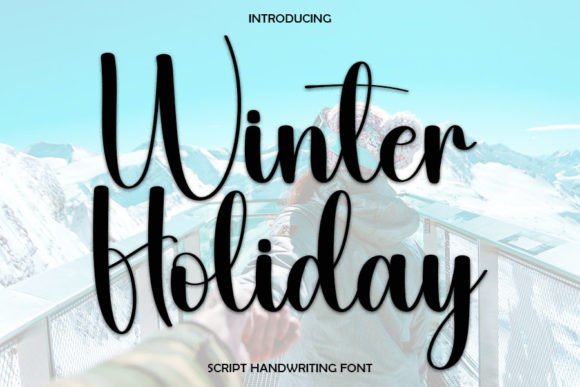 Winter Holiday Font Poster 1