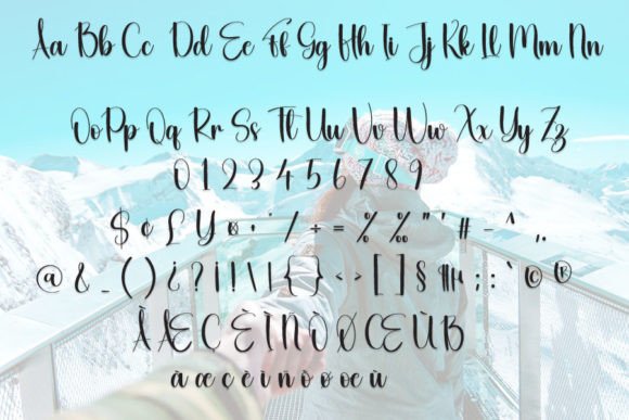 Winter Holiday Font Poster 4