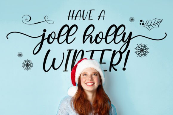 Winter Holiday Font Poster 4