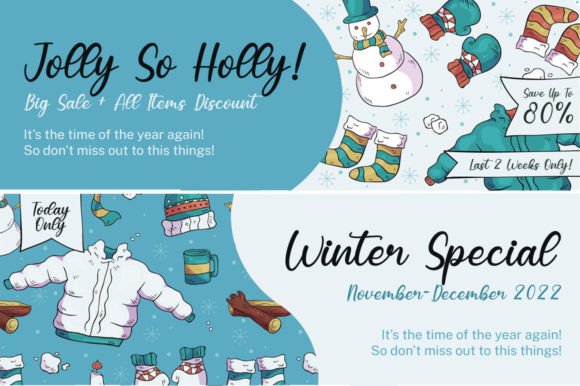 Winter Holiday Font Poster 5