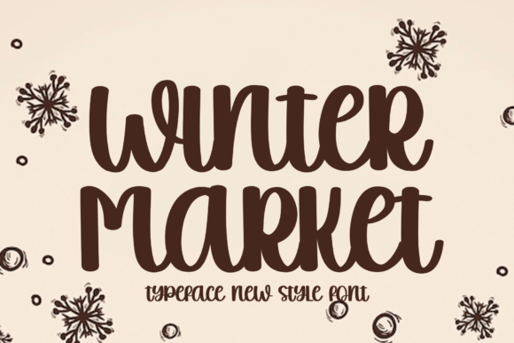 Winter Market Font Poster 1