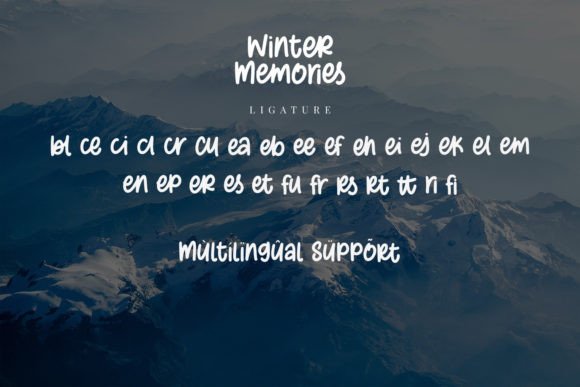 Winter Memories Font Poster 11