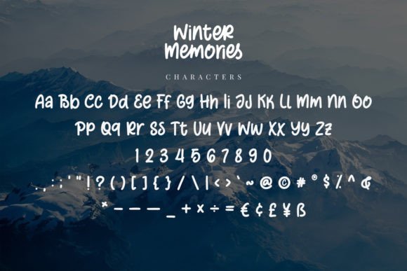 Winter Memories Font Poster 10