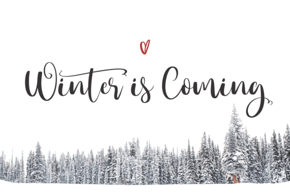 Winter Memory Font Poster 2