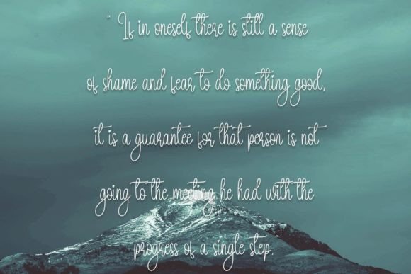 Winter Night Font Poster 6