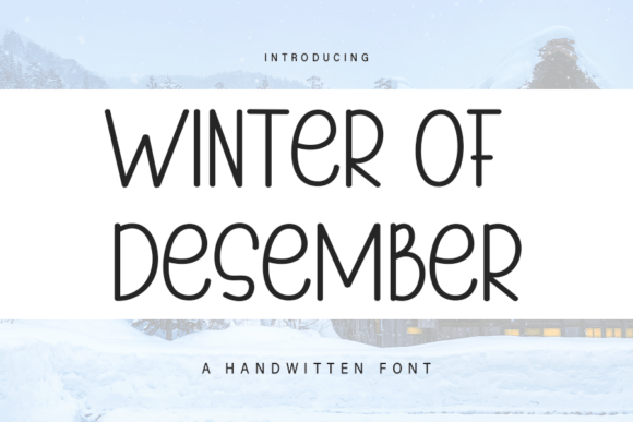 Winter of Desember Font Poster 1