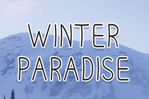 Winter Paradise Font Poster 1