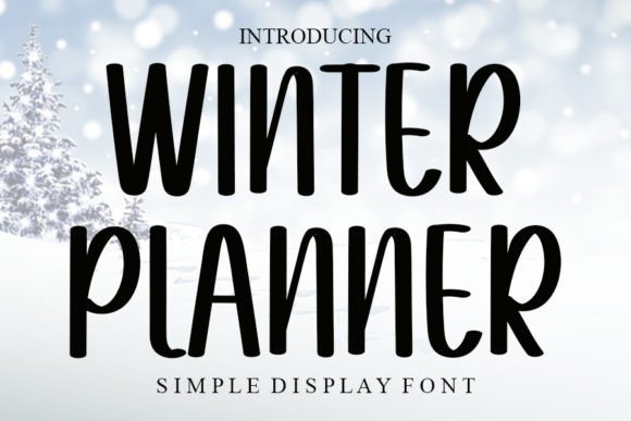 Winter Planner Font