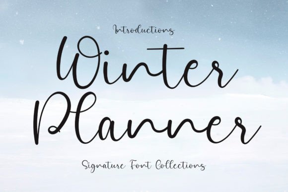 Winter Planner Font Poster 1