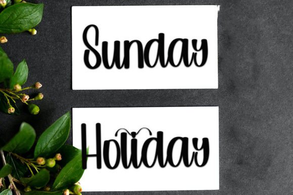 Winter Rain Font Poster 4