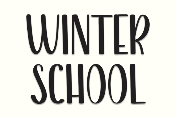 Winter School Font