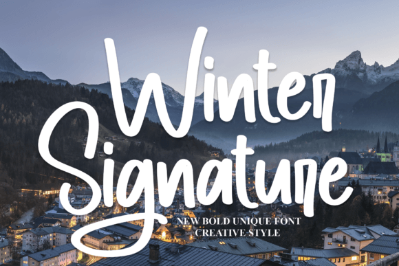 Winter Signature Font