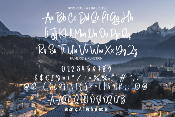 Winter Signature Font Poster 3
