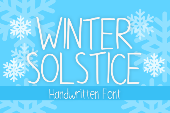 Winter Solstice Font Poster 1