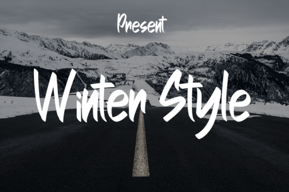 Winter Style Font Poster 1