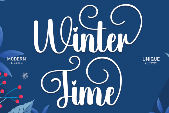 Winter Time Font Poster 1