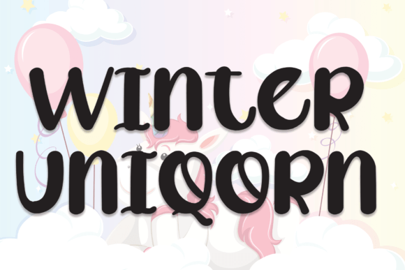 Winter Uniqorn Font Poster 1