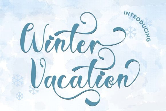 Winter Vacation Font