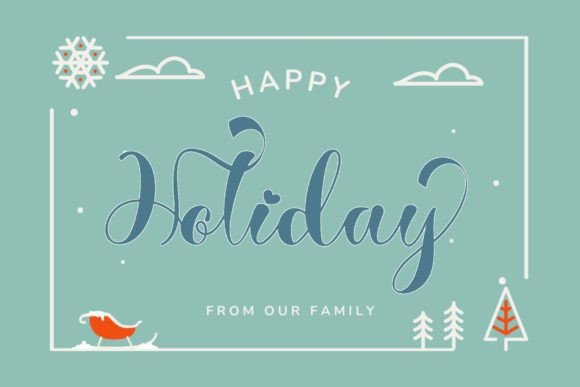 Winter Vacation Font Poster 4