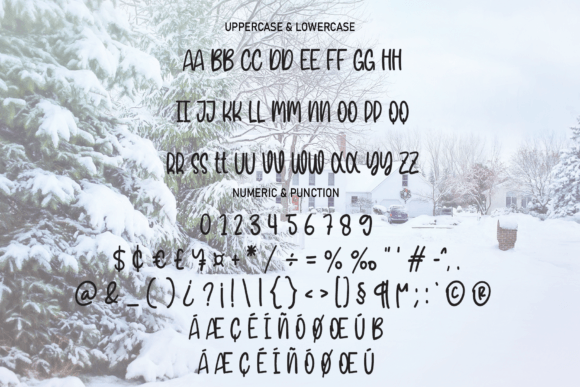 Winter Vacation Font Poster 7