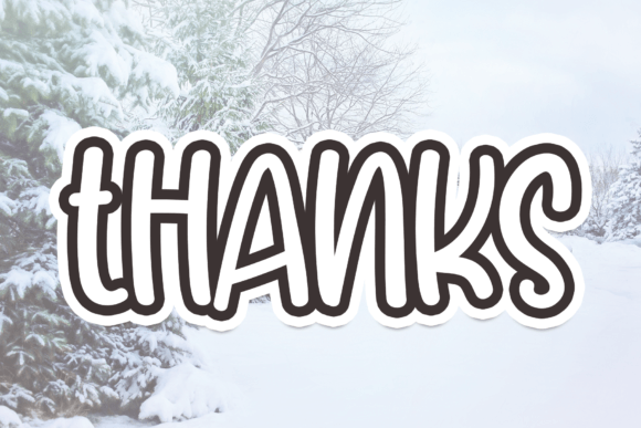 Winter Vacation Font Poster 8