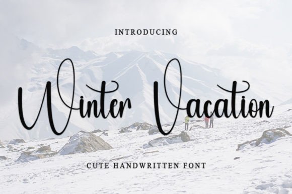 Winter Vacation Font Poster 1