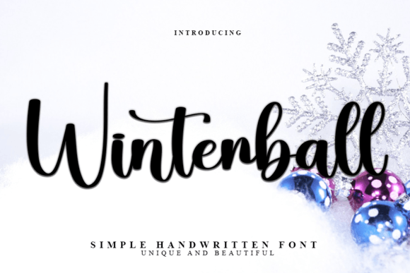 Winterball Font Poster 1