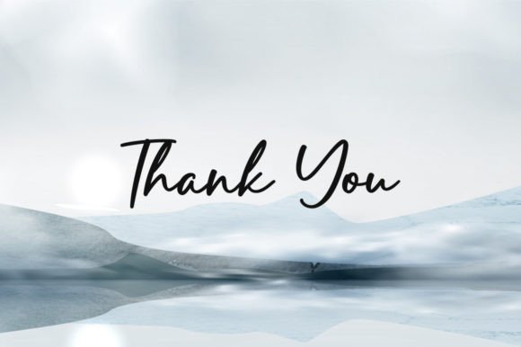 Winterlake Font Poster 8