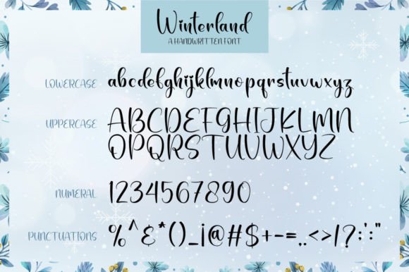 Winterland Font Poster 7