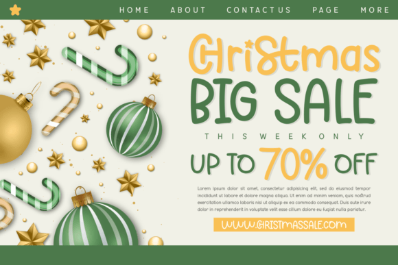 Wishing Christmas Font Poster 3