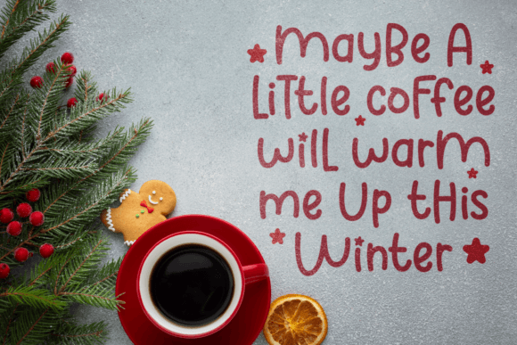 Wishing Christmas Font Poster 7
