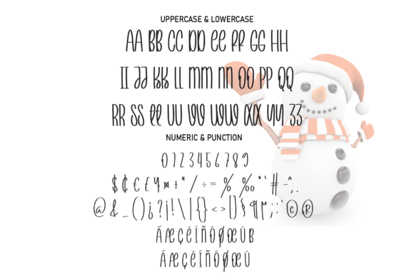 With Snowman Font Poster 7