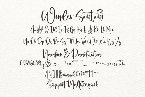 Wonder Santani Font Poster 9