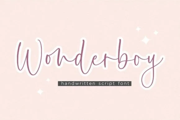 Wonderboy Font Poster 1