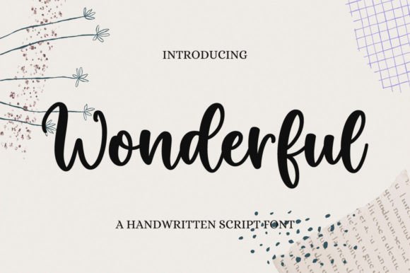Wonderful Font Poster 1