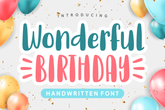 Wonderful Birthday Font